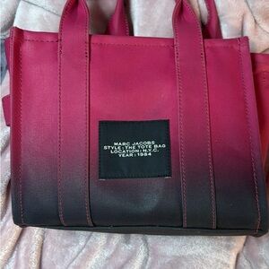 Marc Jacobs Pink and Black Gradient Tote